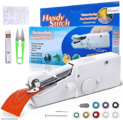 Handheld Sewing Machine White Silicone Portable Compact
