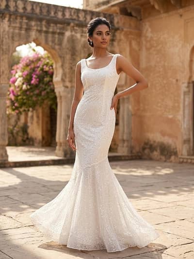luxury western party wear dress