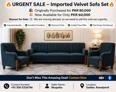 5 Seater Sofa Set  or 5 chairs