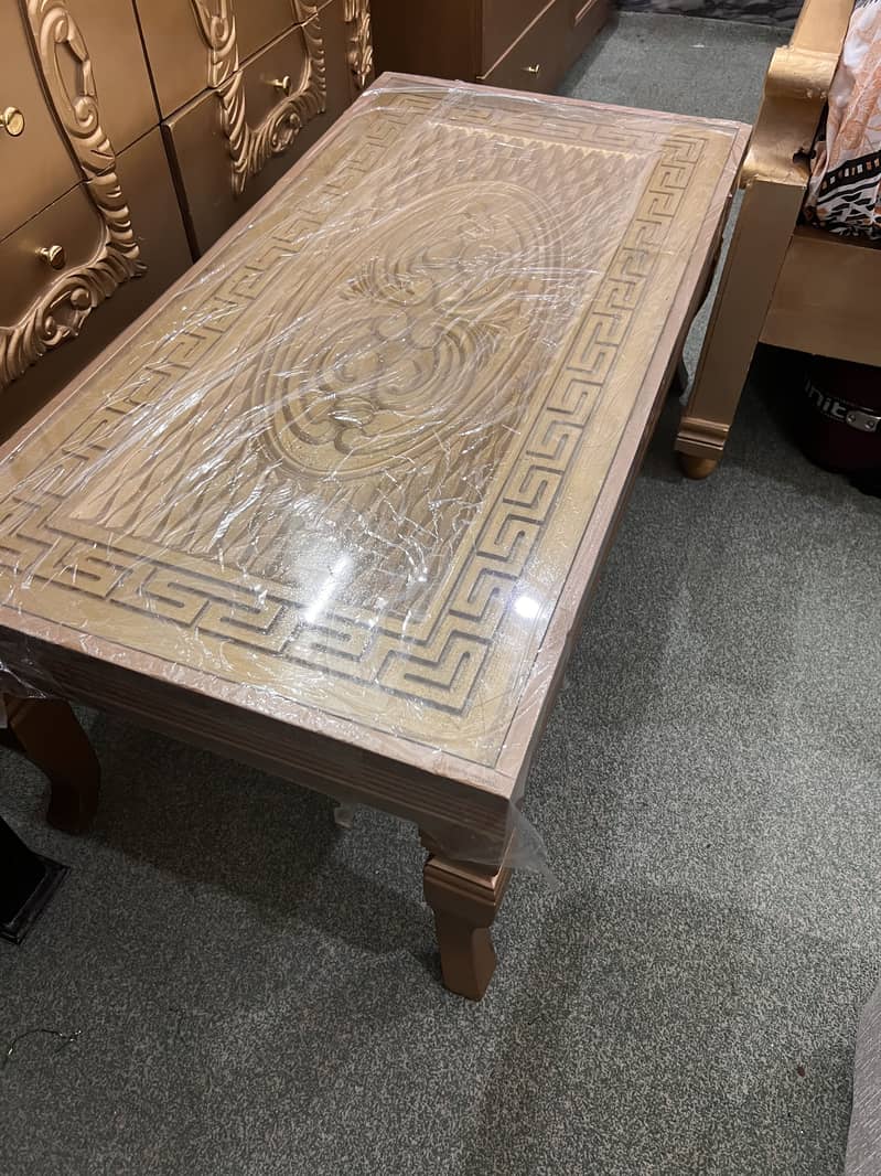 Wooden Bed with Almari, dressing table, main table and 2 side 3
