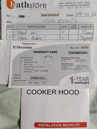 Electrolux Cooker Hood