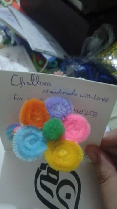 keychains and hair accessories