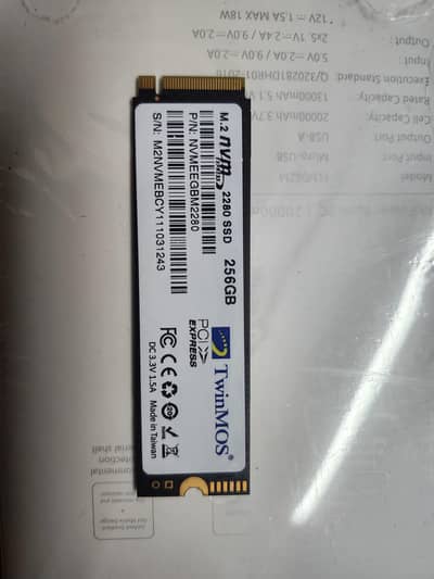 New TwinMOS 256gb NVME