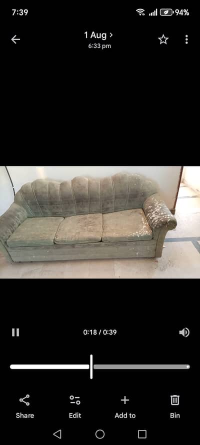 Two sofas 3 seater + 1 seater