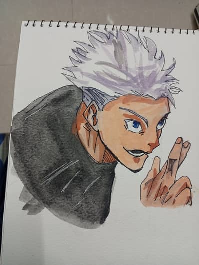 anime drawing of gojo