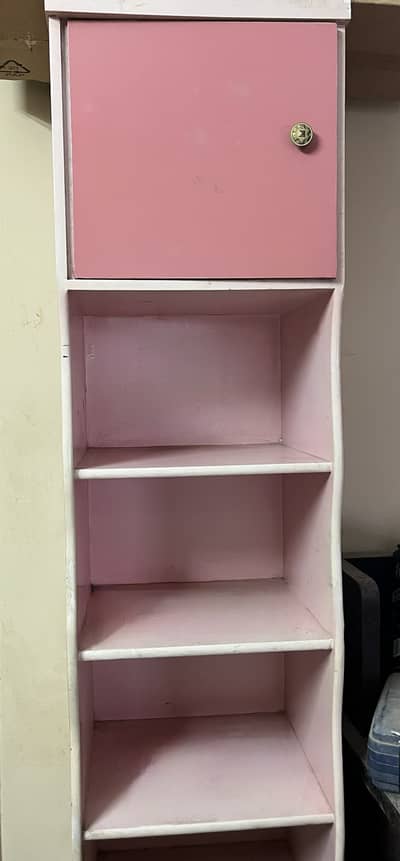 Pink long book shelf