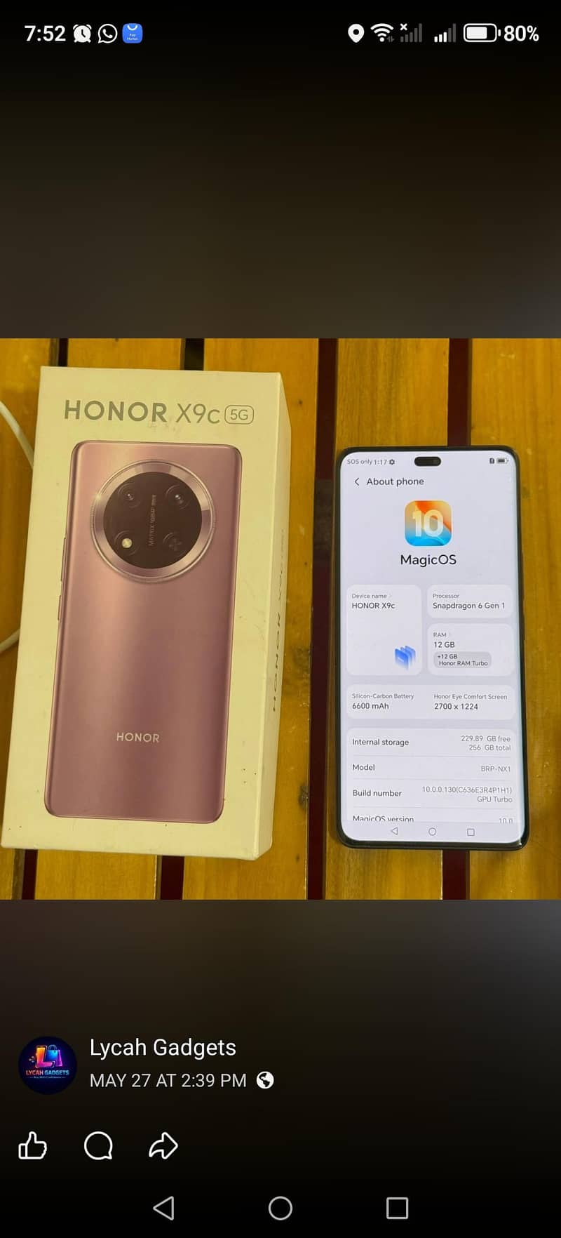 Honor x9c 0