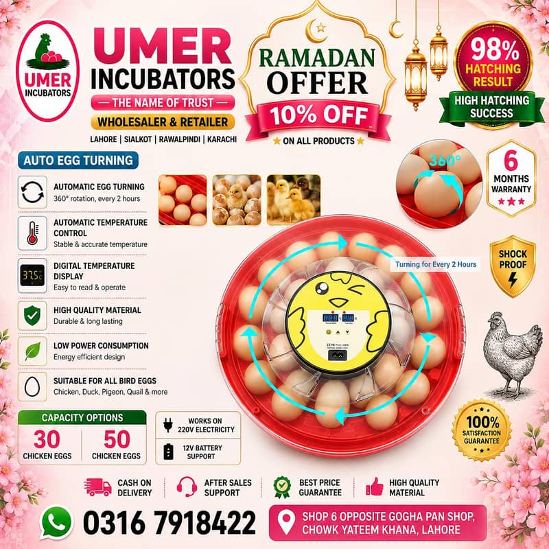 Automatic Egg Incubator | Egg Hatching Machine | Incubator | Brooder 1