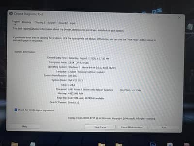 Dell G15 Ryzen Edition Ryzen 5800 H