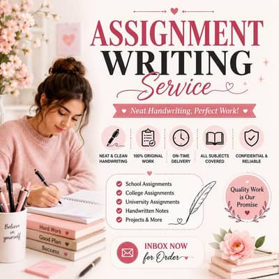 I am an expert in handwriting assignment work