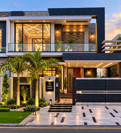 10-Marla Brand New Ultra Luxury Modren House For Sale In Sector E Bahria Town Lahore