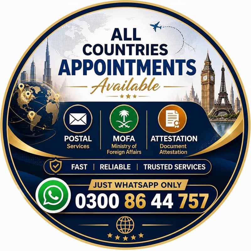 All Countries appointment 0
