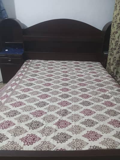 wooden bed