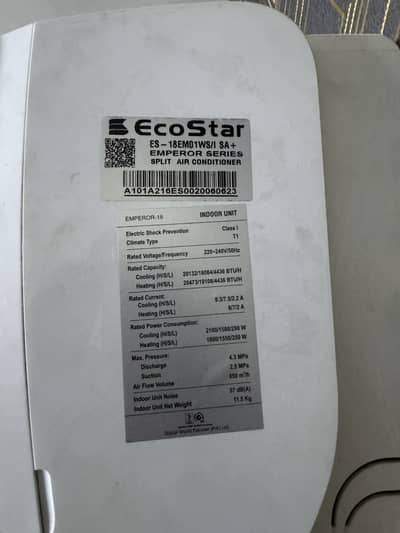 Ecostar ES - 18EM01WS/I SA + EMPEROR SERIES