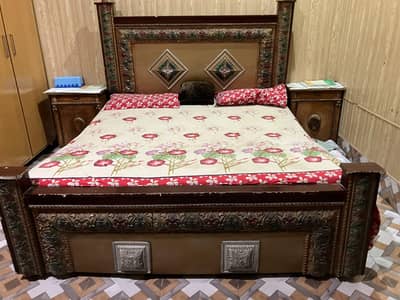 Double Bed with side tables