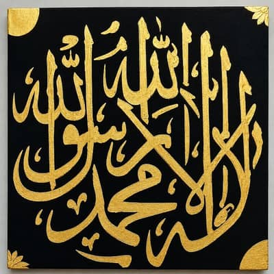 Arabic calligraphy painting