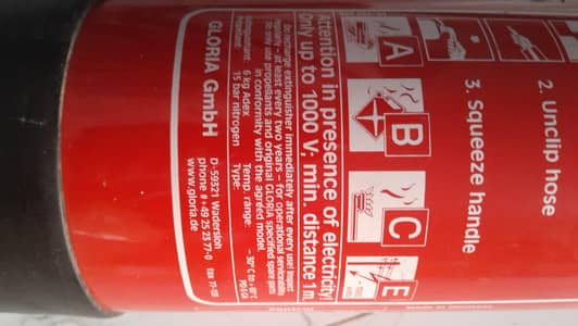 6 kg fire extinguisher Brand Gloria and averix