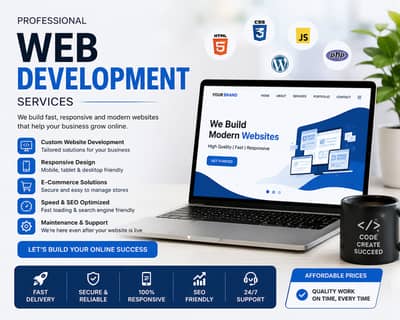 Professional Web Development Services  Looking for a modern and profe