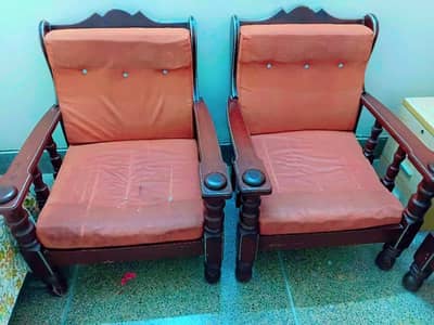 5 Seater wooden sofa