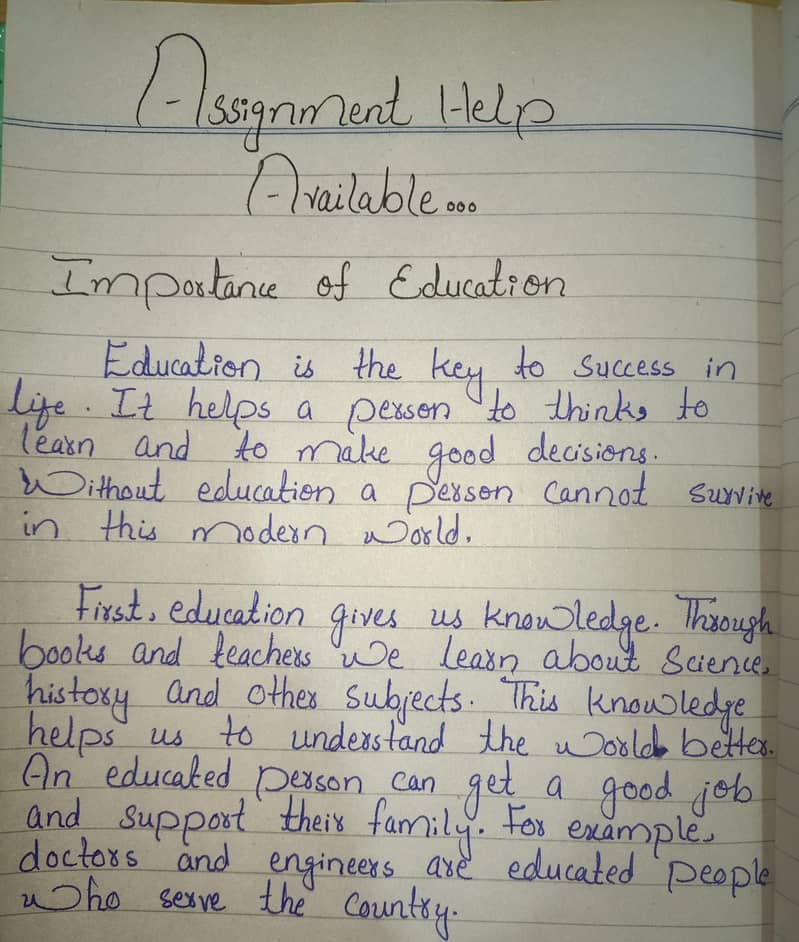 Assignment, Essay & Project Writing Help (Quick Delivery) 0
