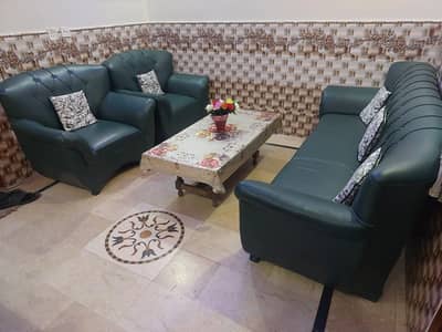 5 Seater Leather Sofa Set