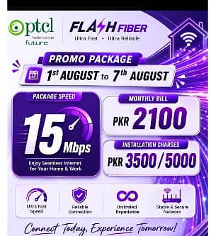 PTCL 5G internet Rs 2100 per month