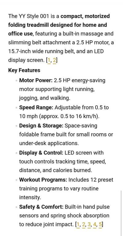 treadmill 2.5hp