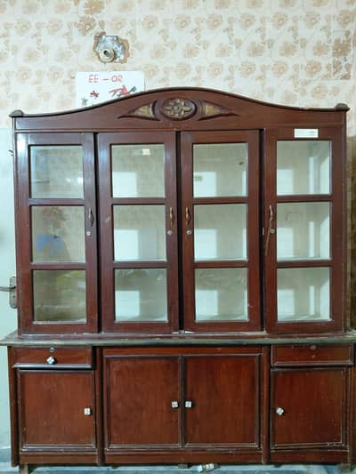 pure wooden show case