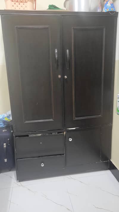 wooden wardrobe
