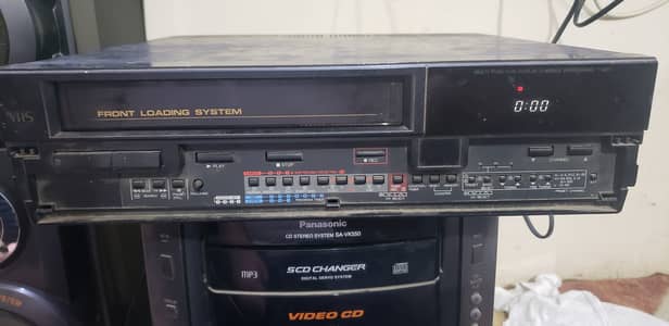 Otake Model VCR-L2, a vintage front-loading VHS tape player