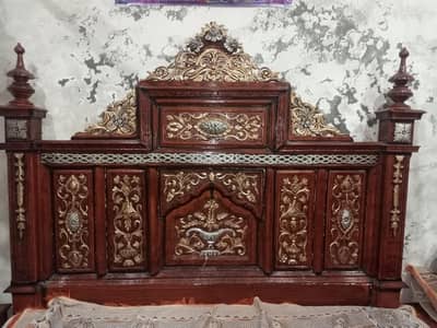 Bed,side tables and Dressing
