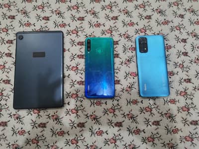 3 item bundle redmi note 11, Huawei tablet, Huawei y7p