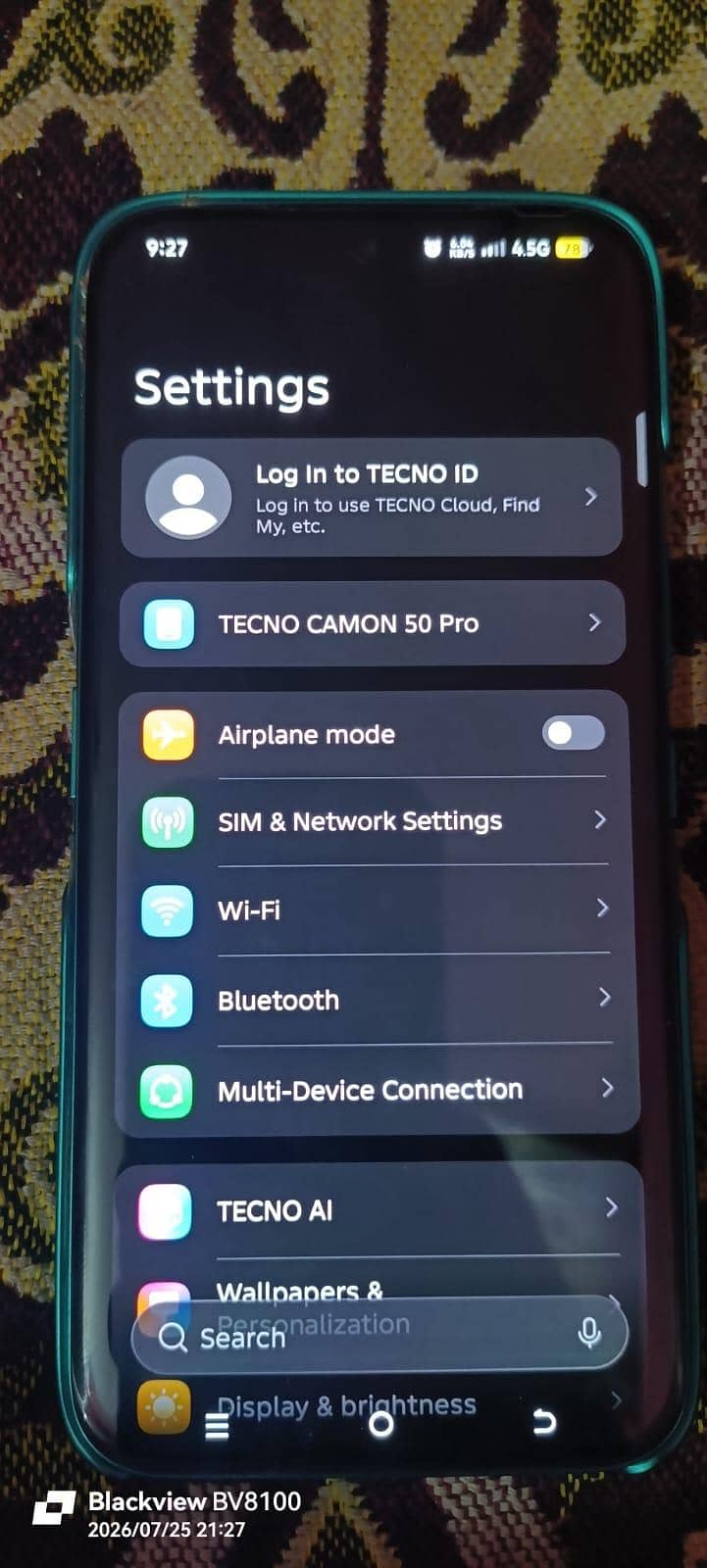 Tecno Other Model 6