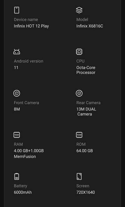 Infinix Hot 12 Play