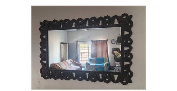 Wall Hanged Mirror (Pure wooden)