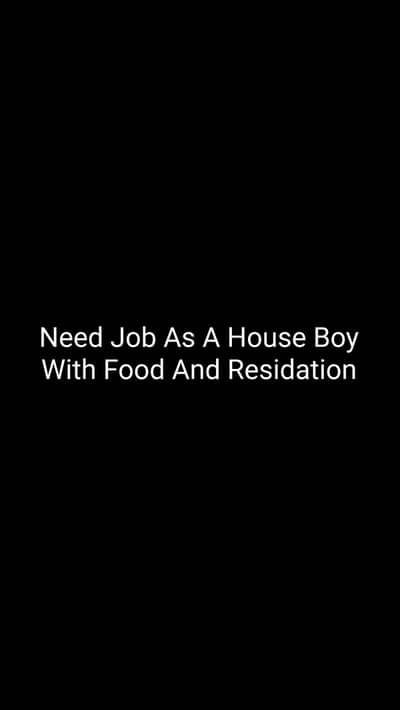 House Boy Ki Job Ki Zarurat Hai