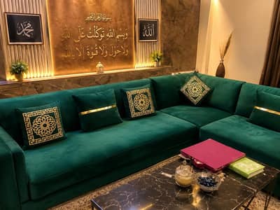 7 seater l shape sofa slightly use