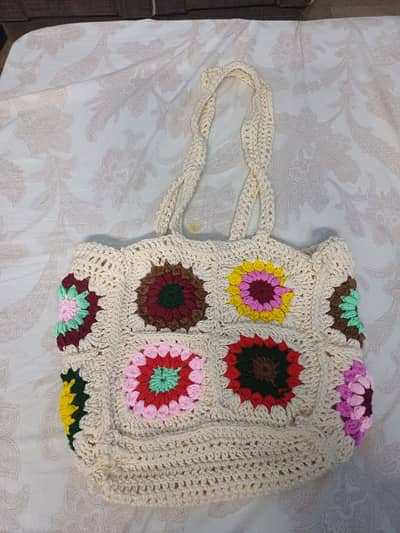 Crochet hand made purse