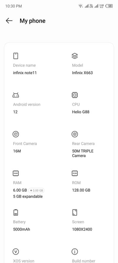 Infinix Hot 11