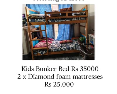 Kids Bunker Bed Pure Wooden
