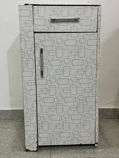 iron stand with storage