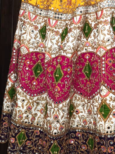 Multi-Color Heavy Embellished Bridal Lehenga with Dupatta