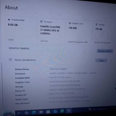 Hp used laptop i7-5 gen
