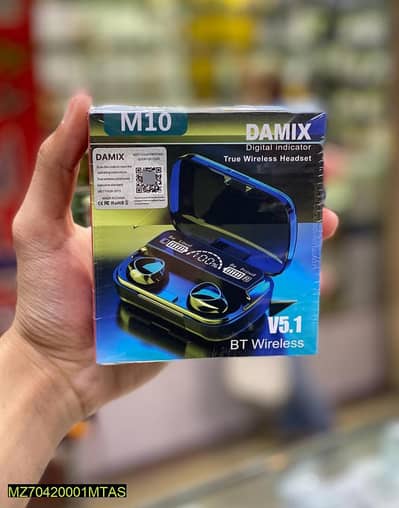 DAMIX M10 Wireless Earbuds Blue Gold v5.1