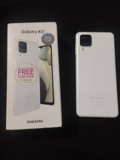 Samsung Galaxy A12 4GB/128GB – PTA Approved For Sale in Aslam Market