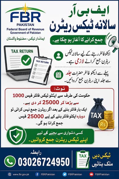 FBR tax return filling
