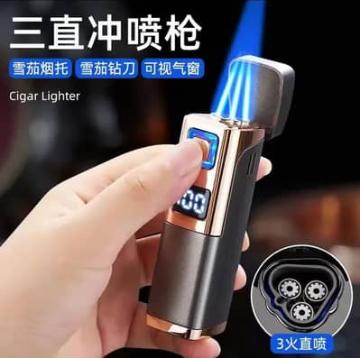 Metal Jet Blue Flame Lighter