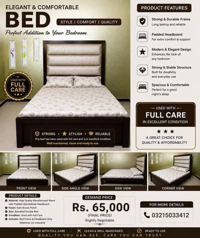 DOUBLE BED FOR SALE