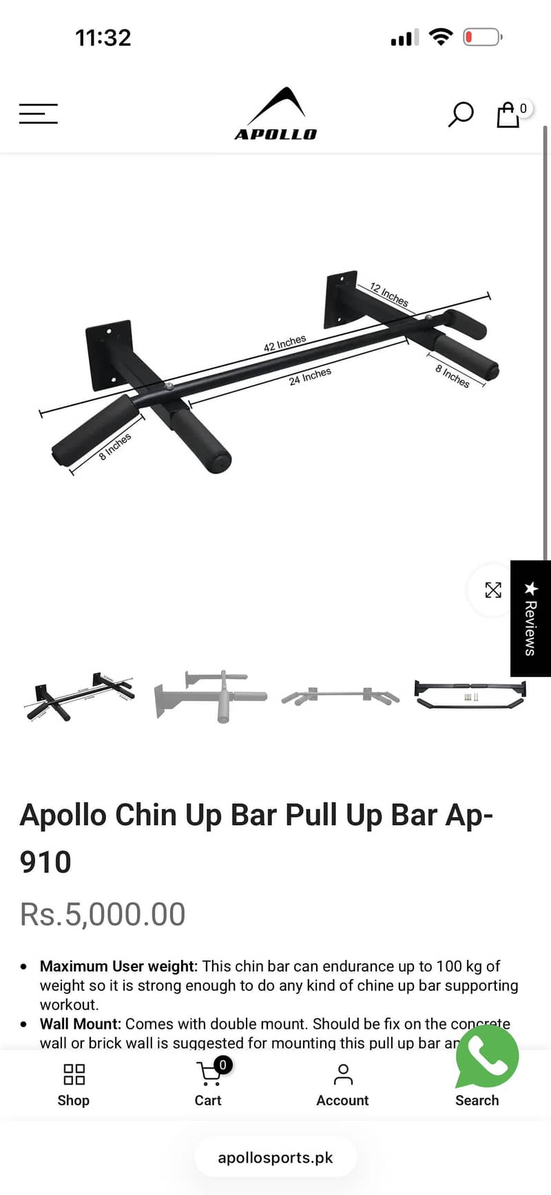 Pull Up Bar 1