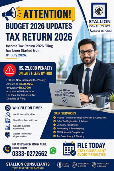 NTN, Income Tax Return Filer, FBR Sales Tax, SECP Company Registration